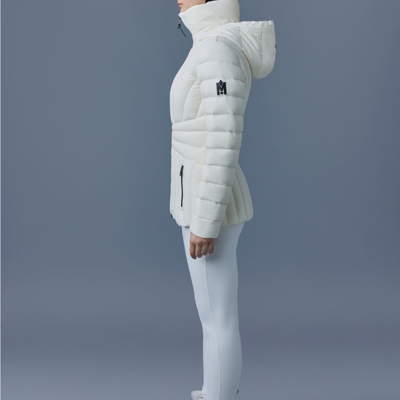 Mackage ALISSA Agile-360 stretch light down coat Cream - Picture 3 of 6